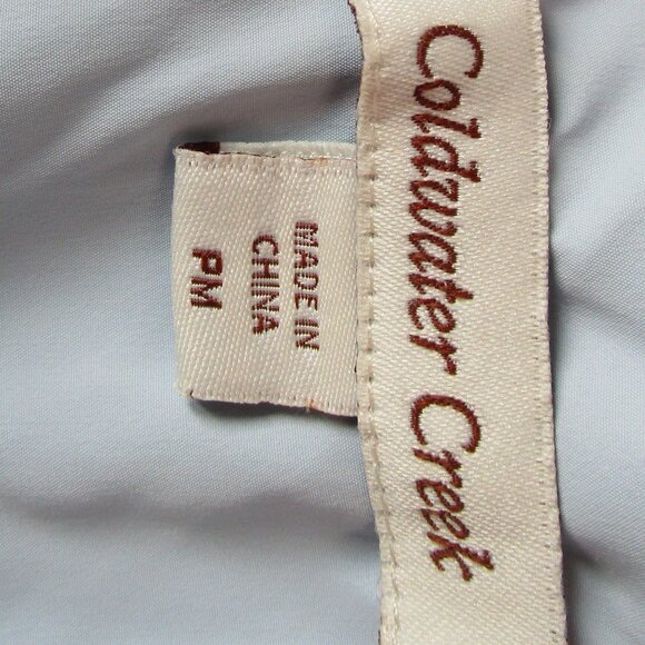 Outside puffer vest, light blue Coldwater Creek. - Picture 12 of 15